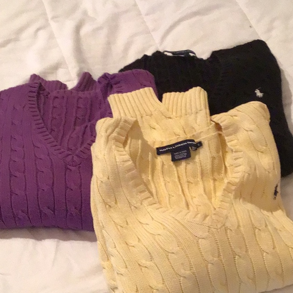 Ralph Lauren sport women’s V-neck sweaters